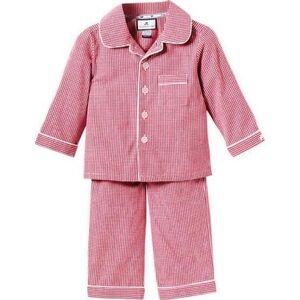 Petite Plume red gingham kids pajama set, size 6